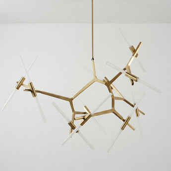 Luminária Pendente Moderno Minimalista Vidro Metal Noto — ORNE