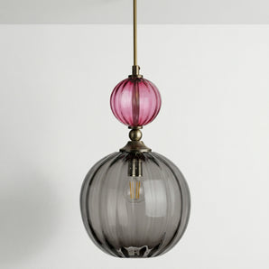 Luminária Pendente Moderno Minimalista Vidro Metal Globos Sabina — ORNE