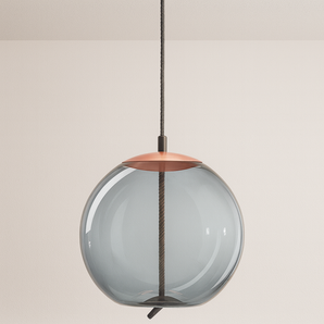Luminária Pendente Moderno Minimalista Metal Vidro Globo LED Stat