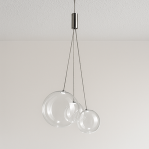 Luminária Pendente Moderno Minimalista Globo de Vidro Yarz - Incolor - ORNE™