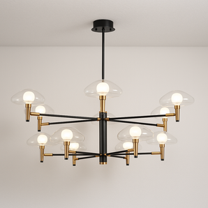 Luminária Pendente Moderno Retrô Vintage Vidro Metal Kung — ORNE