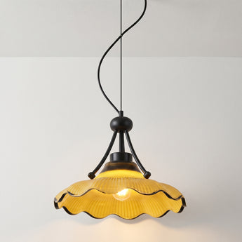 Luminária Pendente Retrô Minimalista Metal Vidro Hinche — ORNE