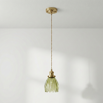 Luminária Pendente Retrô Vintage Clássico Vidro Metal Abilene — ORNE