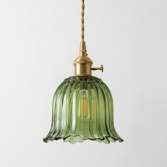 Luminária Pendente Retrô Vintage Madeira Metal Verde Hexi — ORNE