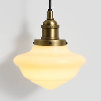Luminária Pendente Minimalista Metal Iana - Dourado / Ø22x14cm - ORNE™