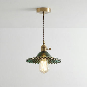 Luminária Pendente Retrô Vintage Vidro Metal Bilzen — ORNE