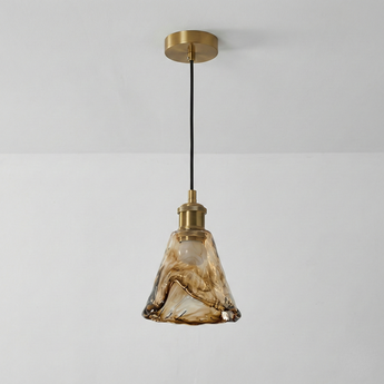 Luminária Pendente Retrô Vintage Vidro Metal Botosani — ORNE