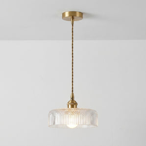 Luminária Pendente Retrô Vintage Vidro Metal Debre — ORNE