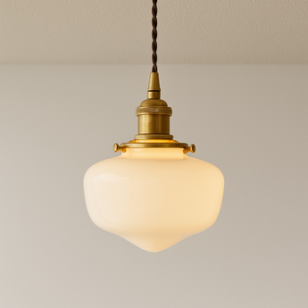 Luminária Pendente Retrô Vintage Vidro Metal Globo Dieci — ORNE