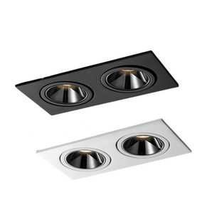 Luminária Spot Embutir Moderno Minimalista Recuado Anti-Glare LED Blaze - Preto / 7W / Branco Quente - ORNE™