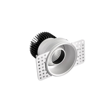 Luminária Spot Embutir Redondo Direcionável Recuado No Frame LED Jonty - Branco Quente (3000K) / 5W - ORNE™
