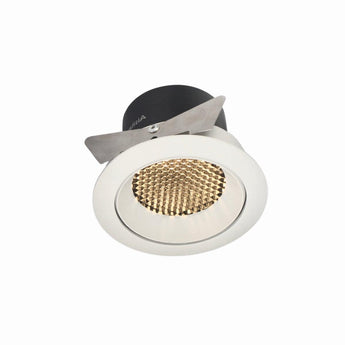 Luminária Spot Embutir Redondo Downlight Direcionável Antiofuscante LED Chap - Branco Quente (3000K) - ORNE™